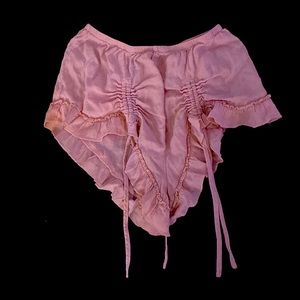 ❤️❤️ Light Pink Manga Anime Cosplay Style Booty High Waist Shorts Shorts
